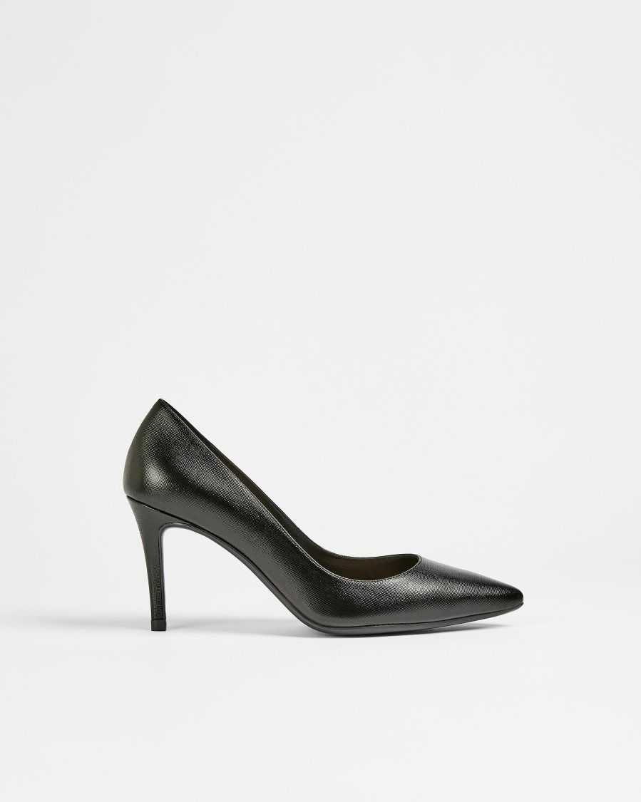 Ted Baker Alysse Leather Court Shoes Black | 61029-WAKD