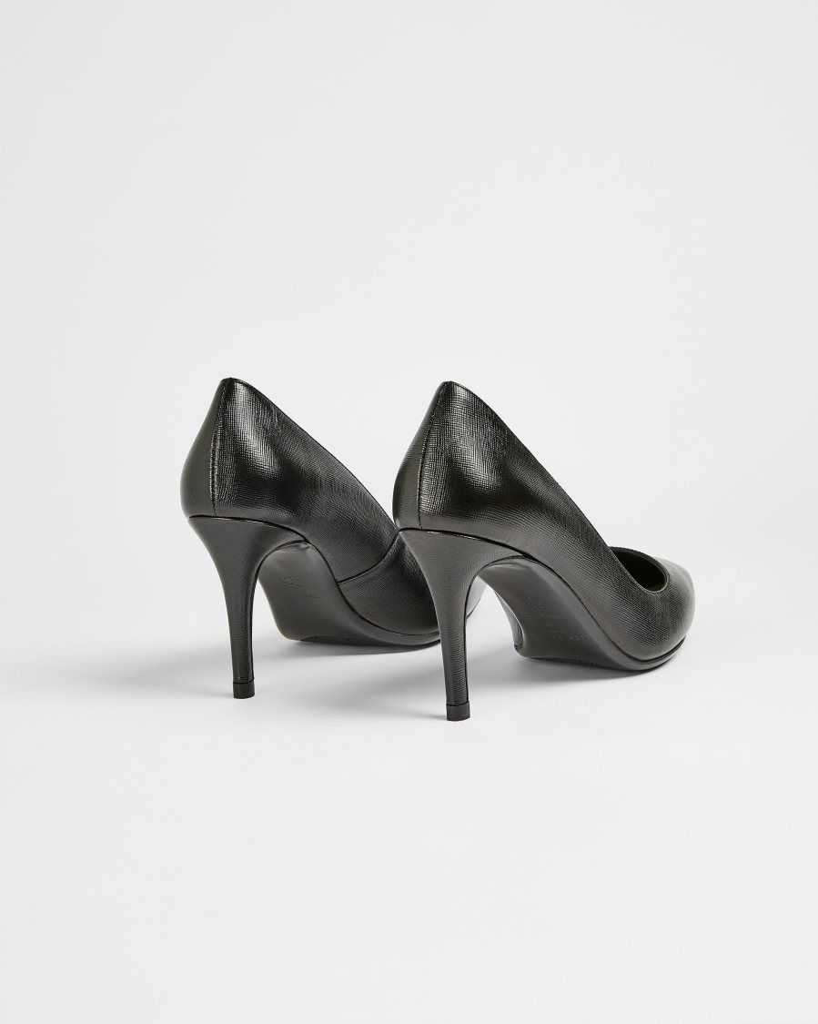 Ted Baker Alysse Leather Court Shoes Black | 06321-DUWG