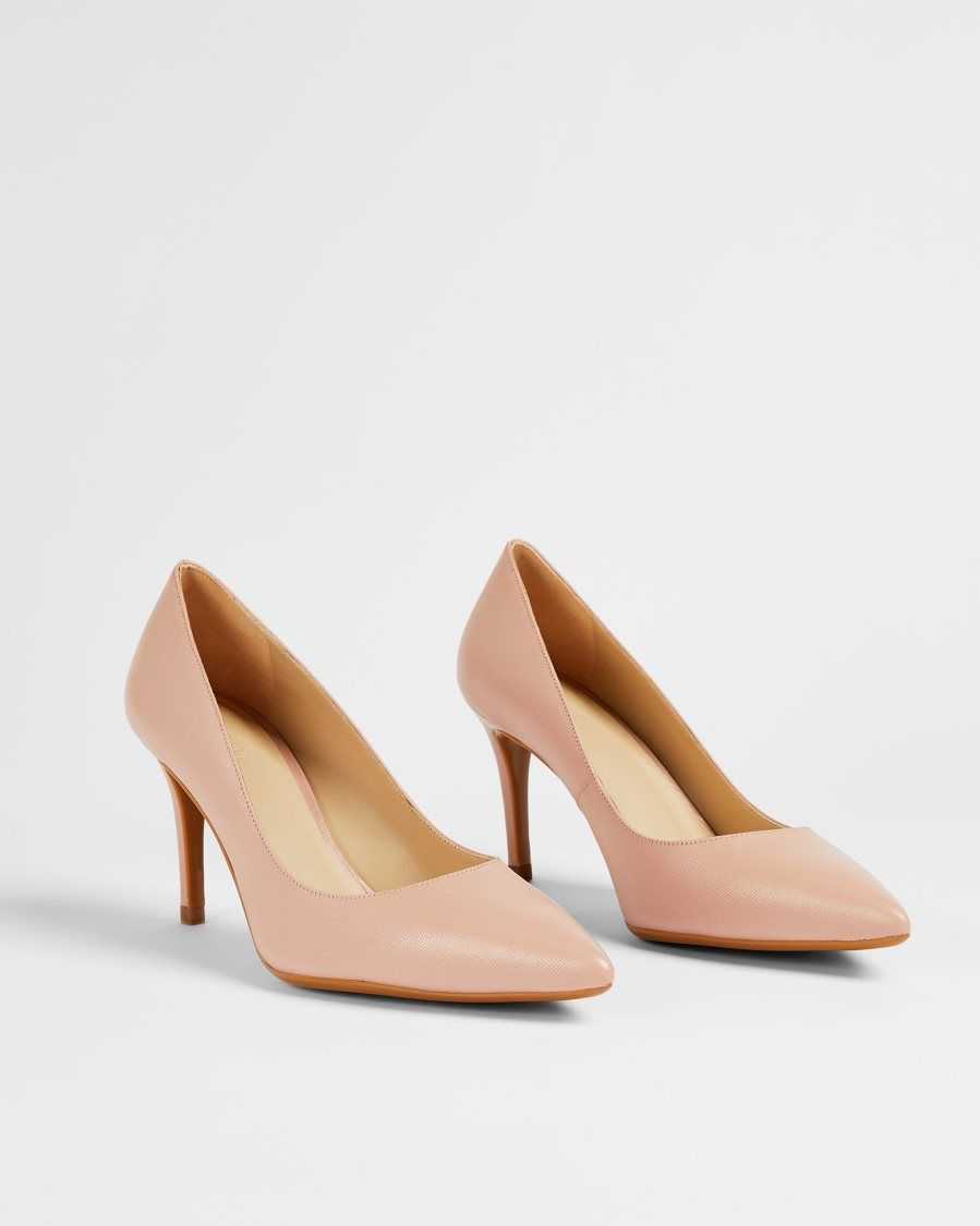 Ted Baker Alysse Leather Court Shoes Dusky Pink | 14530-RZGE