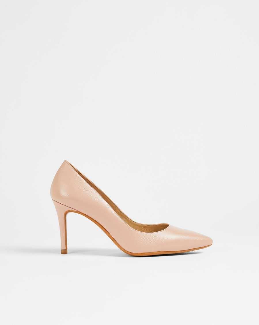 Ted Baker Alysse Leather Court Shoes Dusky Pink | 14530-RZGE