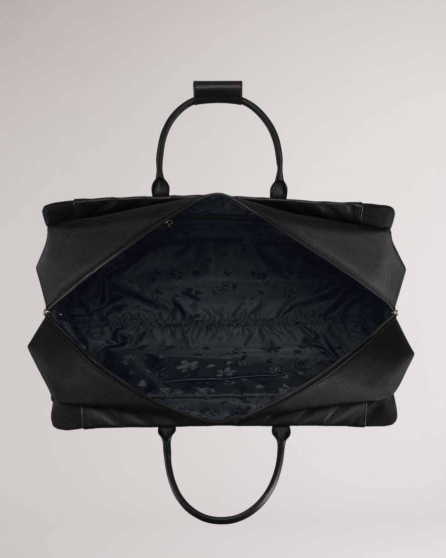 Ted Baker Amaiya Softside Large Trolley Duffle Bag 63x37x34cm Black | 65170-LHIF