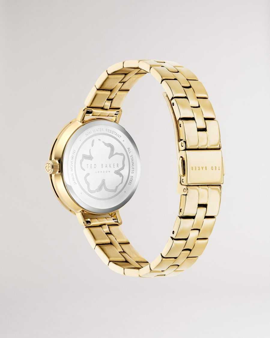 Ted Baker Ammiee Magnolia Dial Bracelet Watch Gold Colour | 97358-DBHV