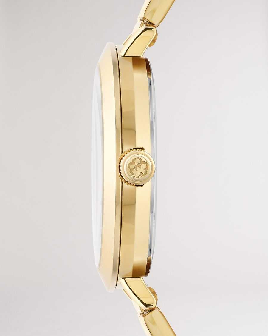 Ted Baker Ammiee Magnolia Dial Bracelet Watch Gold Colour | 97358-DBHV