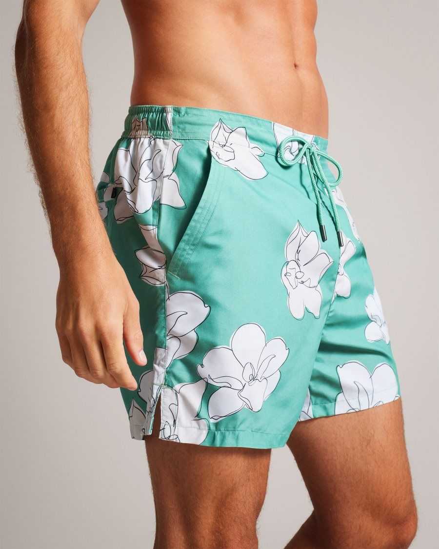 Ted Baker Ampbell Floral Swim Shorts Mint | 69514-JWBM