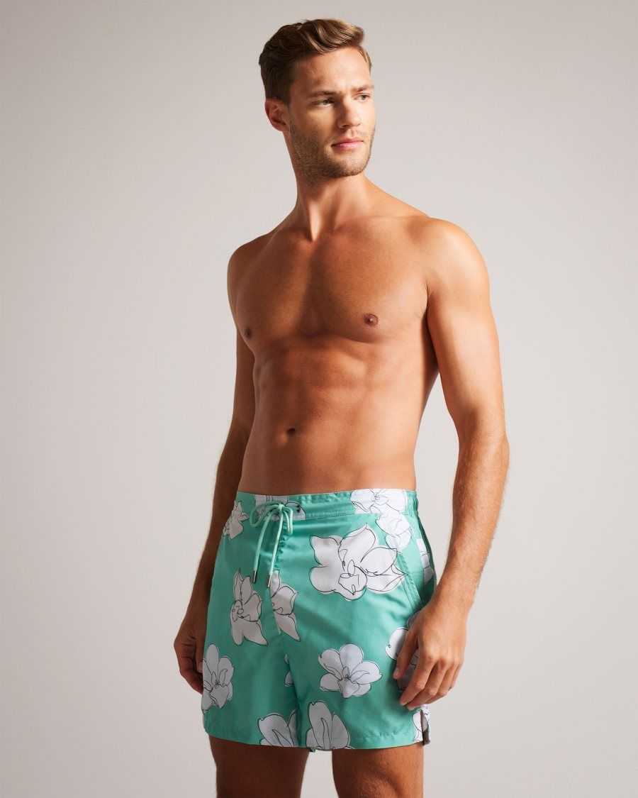 Ted Baker Ampbell Floral Swim Shorts Mint | 69514-JWBM