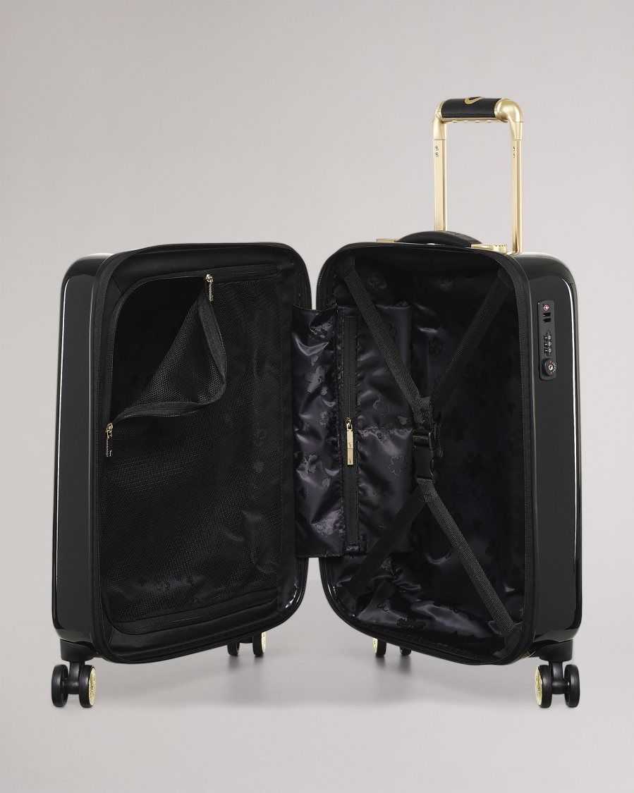 Ted Baker Anvila Spliced Floral Small Trolley Case Black | 16759-LJSD