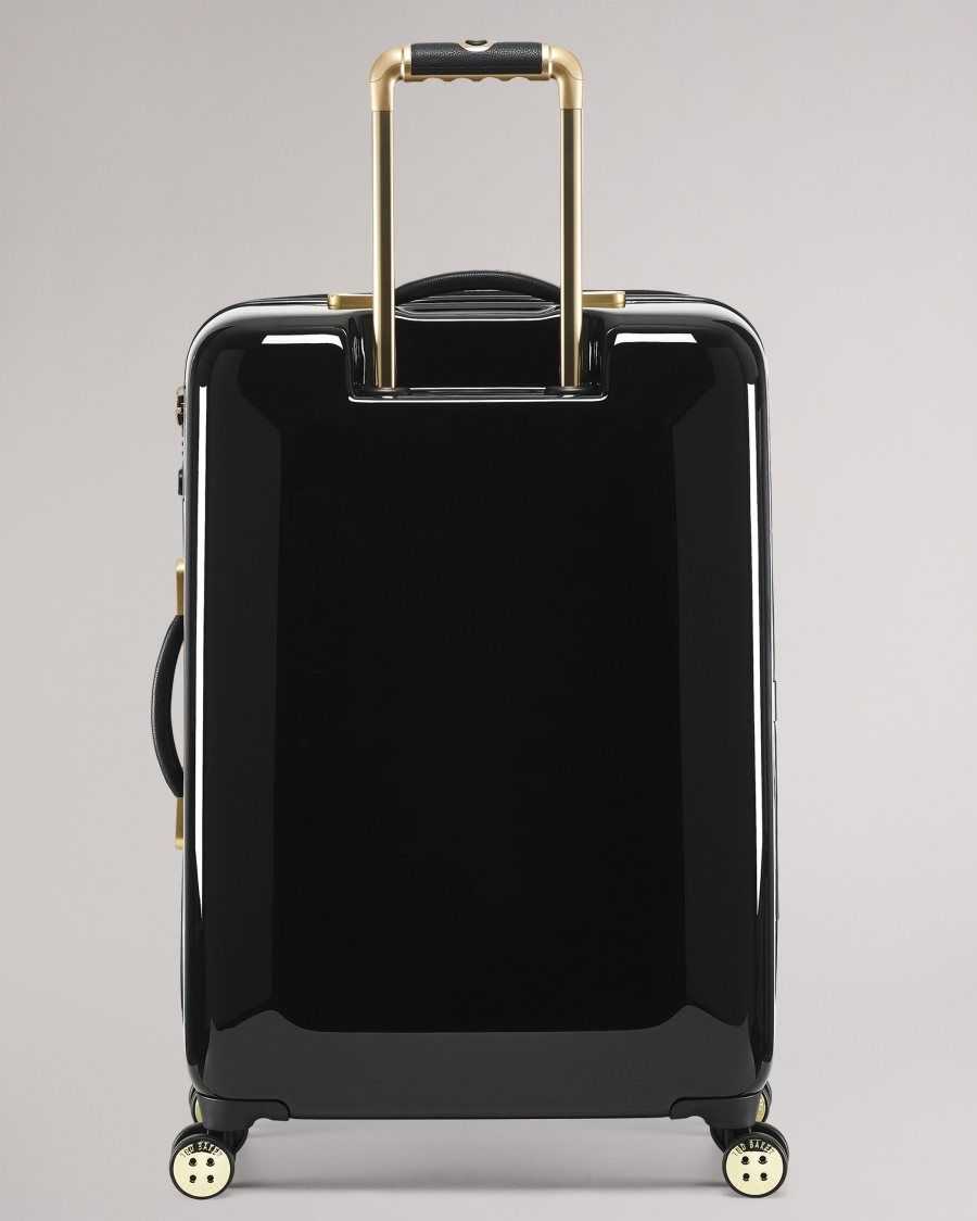 Ted Baker Anvilo Spliced Floral Medium Trolley Case Black | 08142-ZBFM