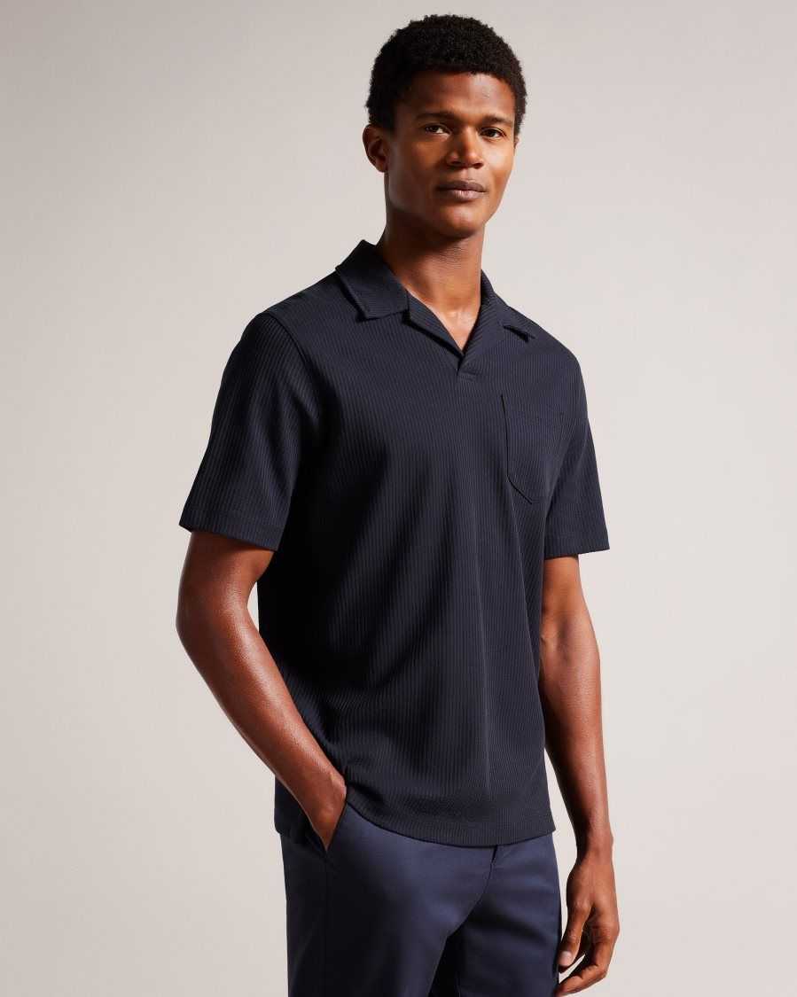 Ted Baker Arkes Regular Fit Polo Shirt Navy | 73096-EVWA