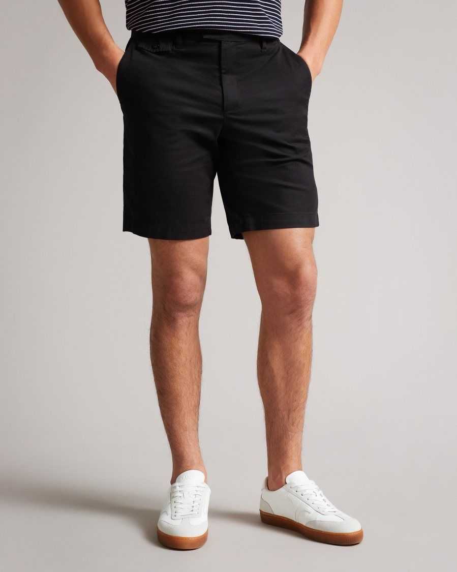 Ted Baker Ashfrd Chino Shorts Black | 72561-JWIC