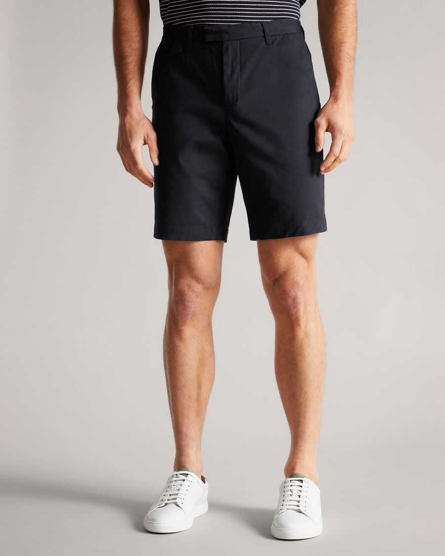 Ted Baker Ashfrd Chino Shorts Dark Navy | 16908-BXPV