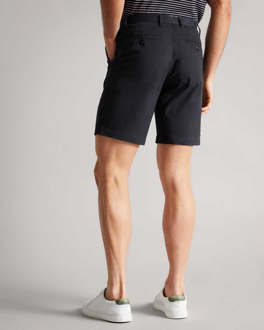 Ted Baker Ashfrd Chino Shorts Dark Navy | 16908-BXPV