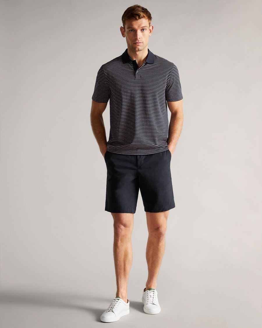 Ted Baker Ashfrd Chino Shorts Dark Navy | 16908-BXPV