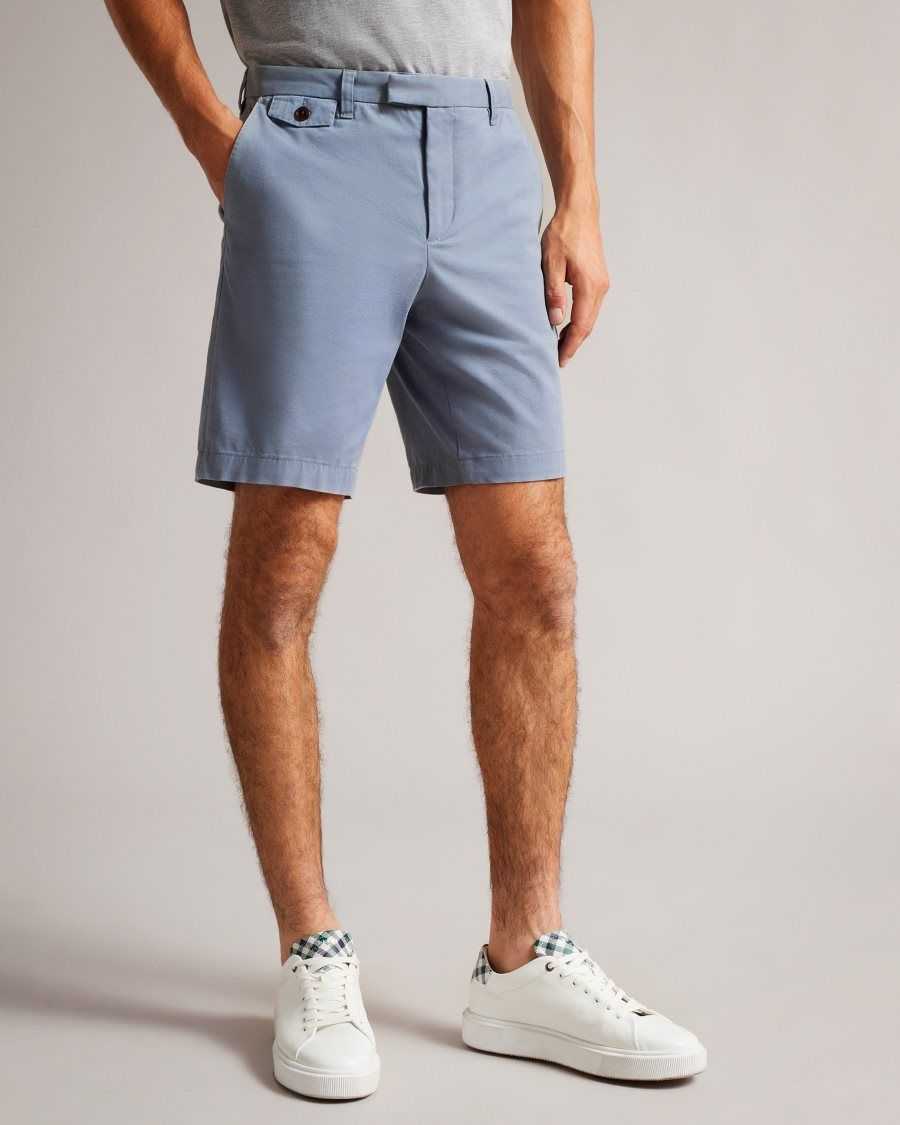 Ted Baker Ashfrd Chino Shorts Medium Blue | 69052-LUNC