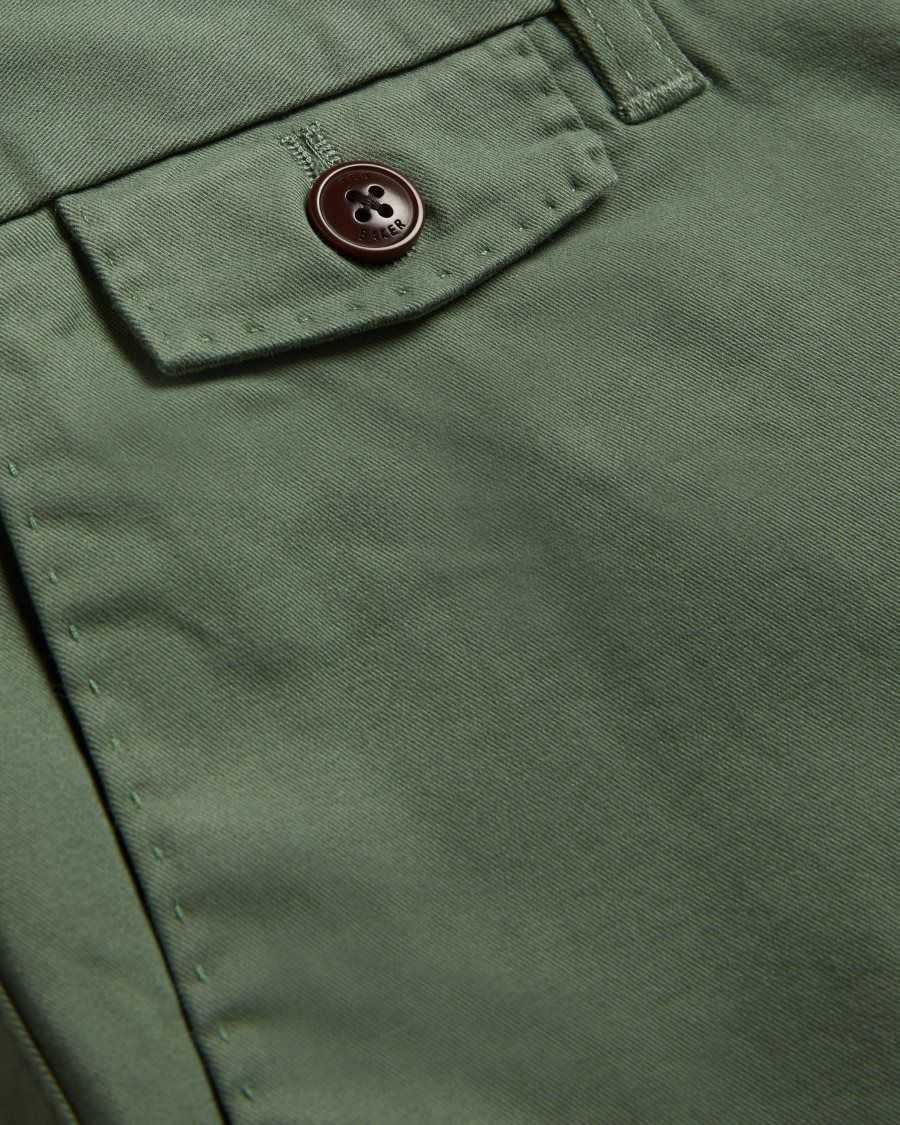 Ted Baker Ashfrd Chino Shorts Olive | 06124-IQVD