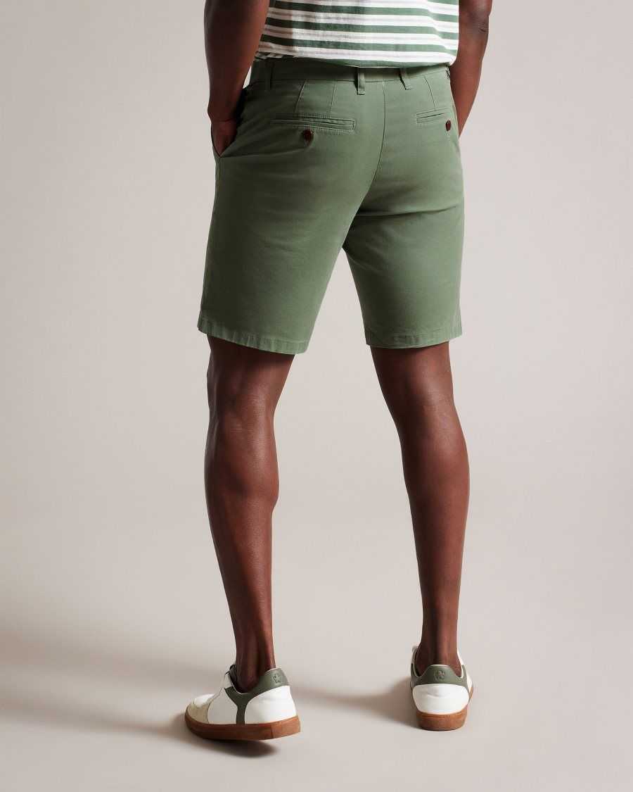 Ted Baker Ashfrd Chino Shorts Olive | 06124-IQVD