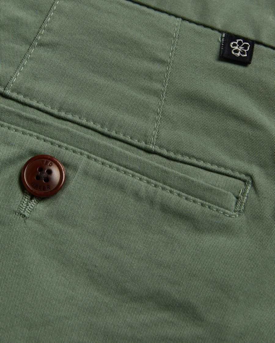 Ted Baker Ashfrd Chino Shorts Olive | 06124-IQVD