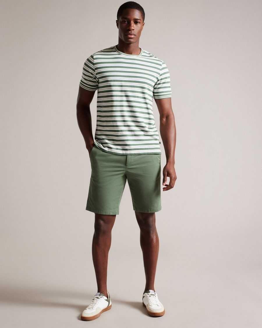 Ted Baker Ashfrd Chino Shorts Olive | 06124-IQVD