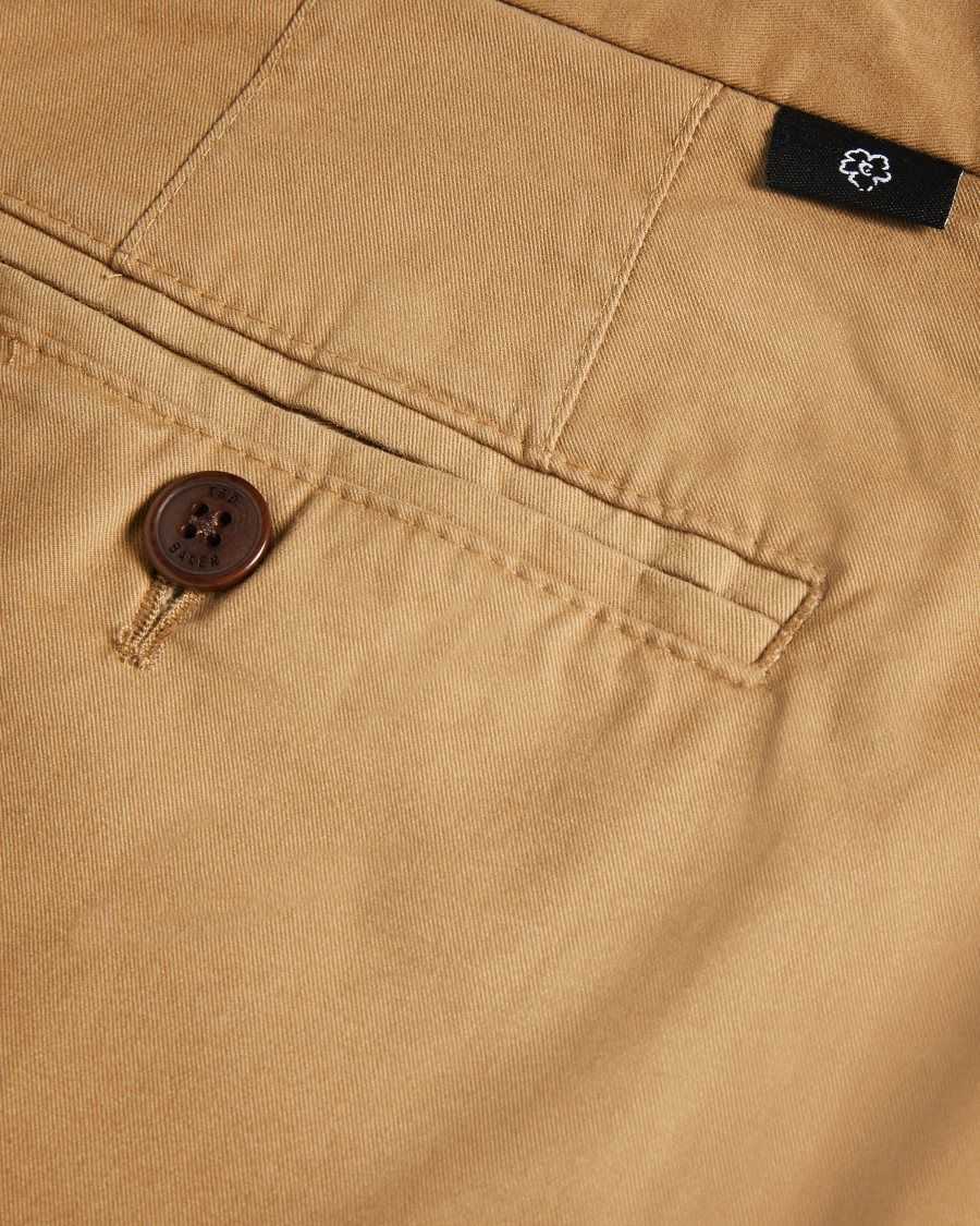 Ted Baker Ashfrd Chino Shorts Tan | 24591-ACBU