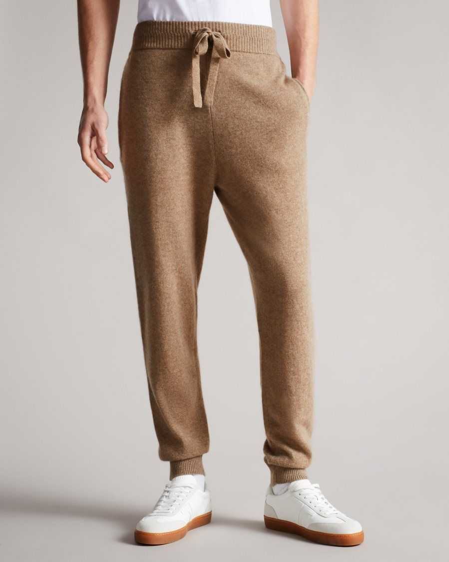 Ted Baker Axfrd Cashmere Knitted Jogger Brown | 27845-WODE