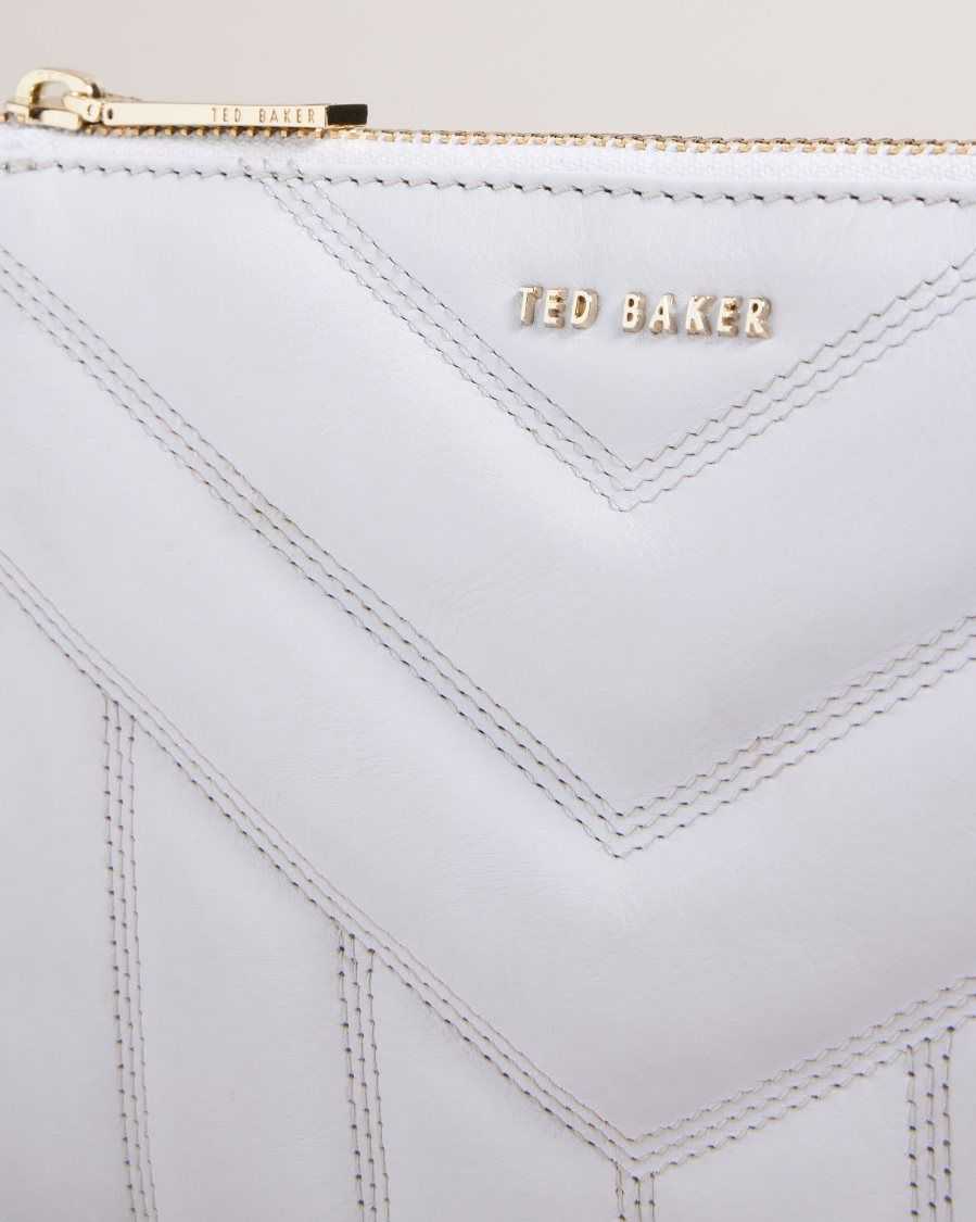 Ted Baker Ayasini Quilted Puffer Crossbody Bag Light Blue | 02493-TDEN