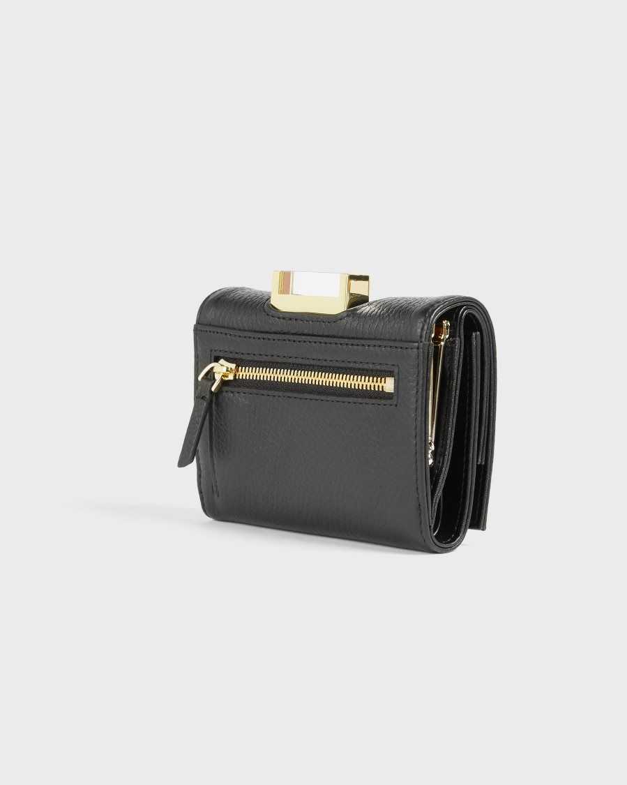 Ted Baker Baran Small Bobble Purse Black | 69357-HBTY