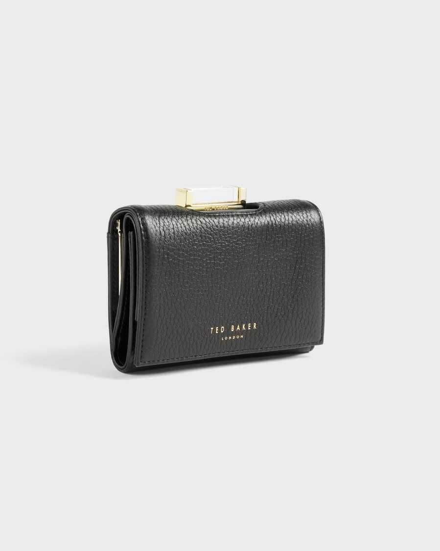 Ted Baker Baran Small Bobble Purse Black | 69357-HBTY