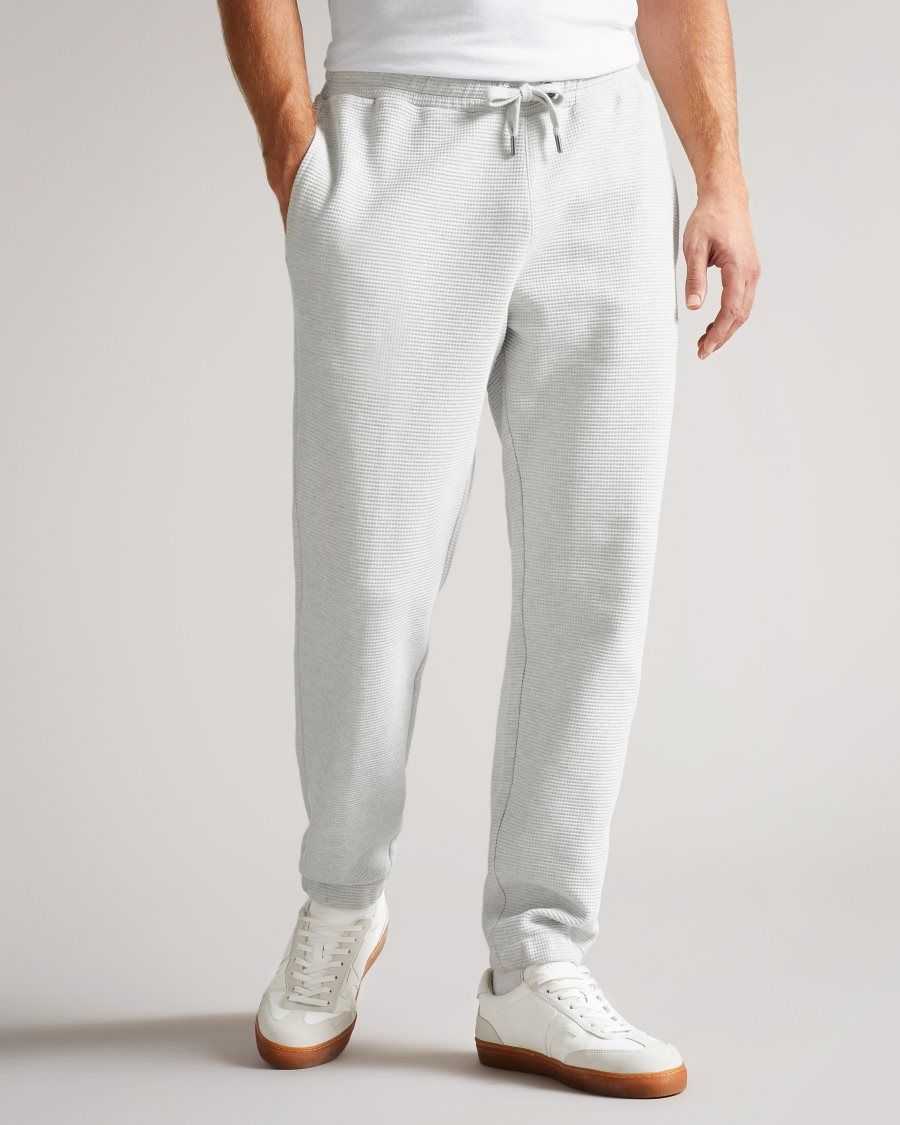 Ted Baker Bathwik Waffle Textured Jogger Grey-Marl | 47120-NVUB