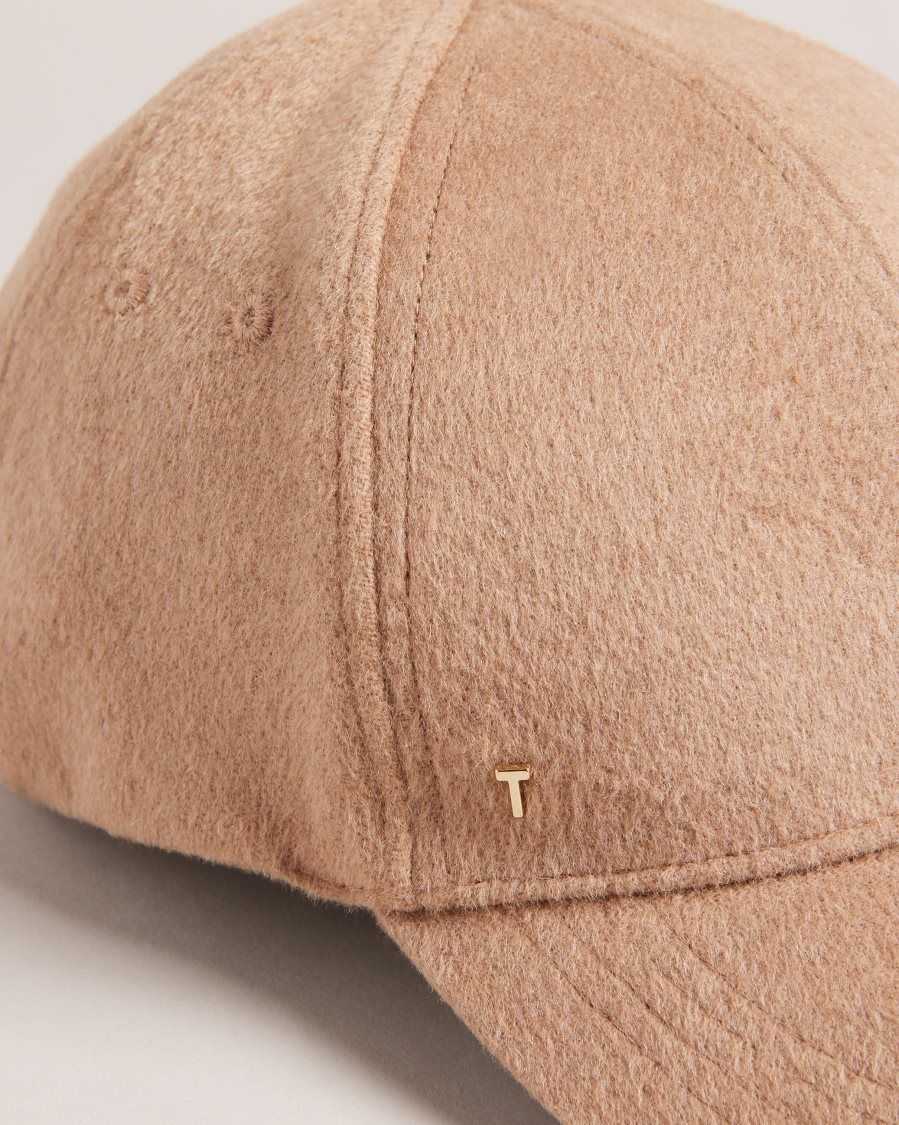 Ted Baker Becce Wool Blend Cap Brown | 82506-YVCR