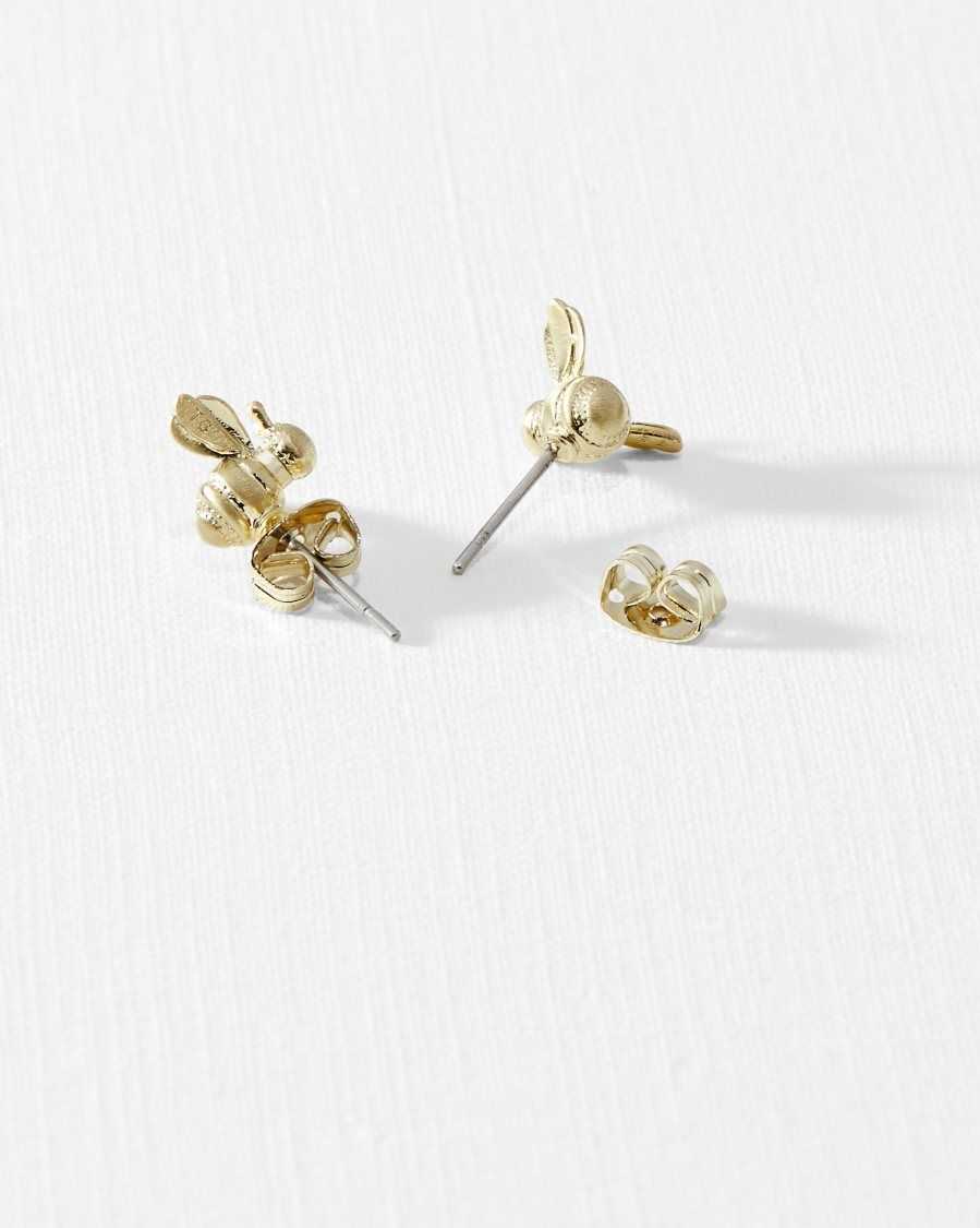 Ted Baker Beelii Bee Earrings Gold Colour | 07583-XZEV