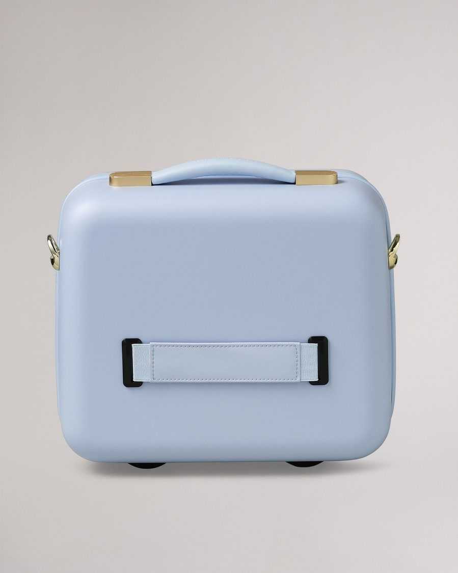 Ted Baker Beelle Bow Detail Vanity Case 31.5x34x19.5cm Pale Blue | 21974-PVAT