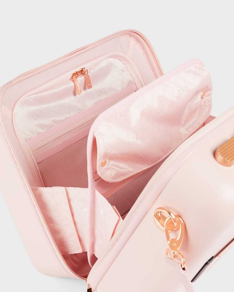 Ted Baker Beelle Bow Detail Vanity Case 31.5x34x19.5cm Pink | 07824-JMQG