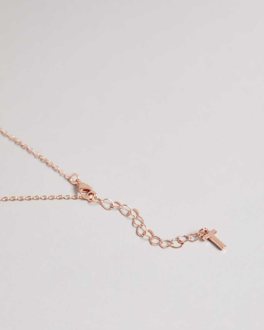 Ted Baker Bellema Bumble Bee Pendant Necklace Rose Gold Colour | 01857-NQEH