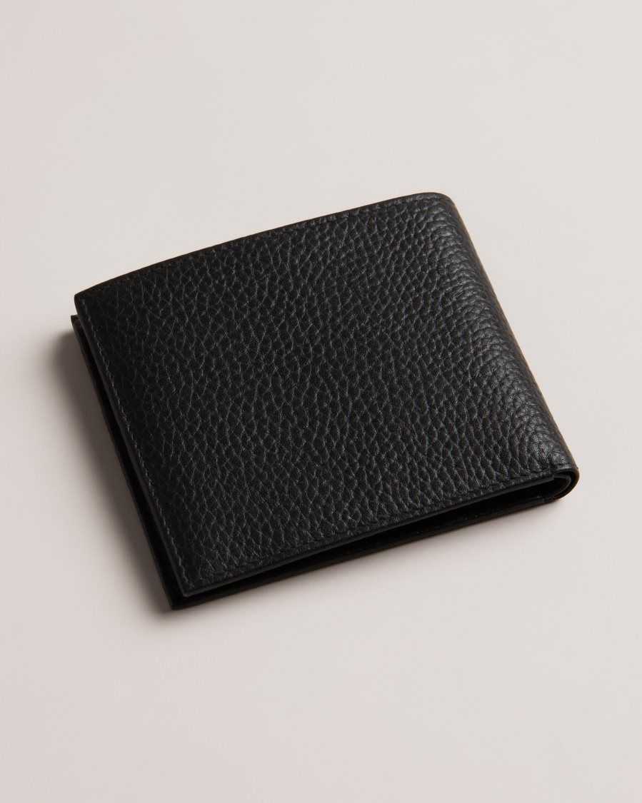 Ted Baker Blocked Colour Panel Bifold Wallet Black | 70945-KGVT