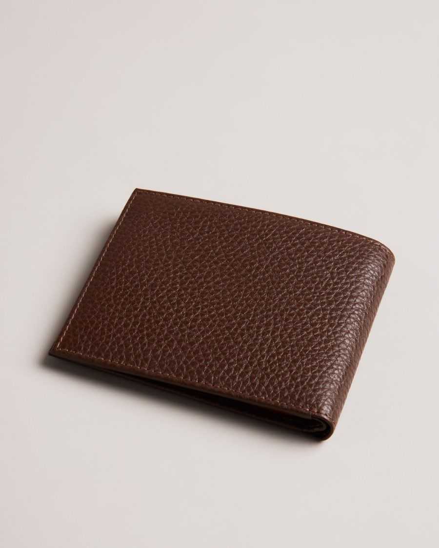 Ted Baker Blocked Colour Panel Bifold Wallet Brown | 43579-EJQB