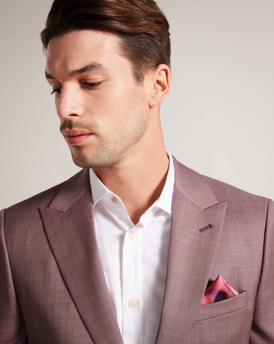 Ted Baker Blurpok Floral Silk Pocket Square Pink | 25076-BZRO