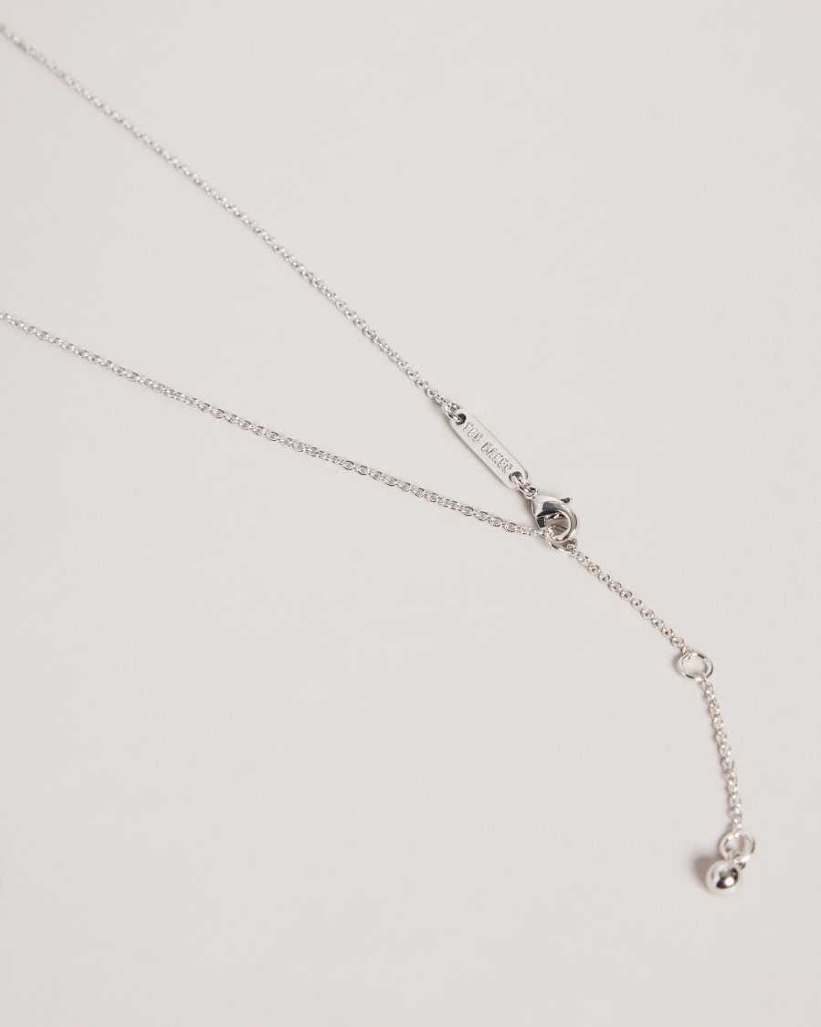 Ted Baker Braddie Blossom Pendant Necklace Silver Colour | 65094-ZDHP