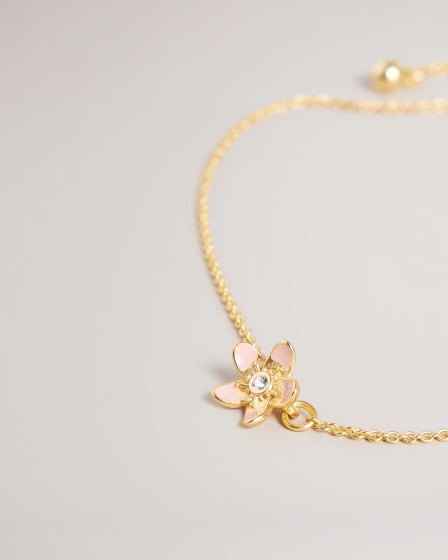 Ted Baker Braidn Blossom Bracelet Pale Pink | 86251-FRBT