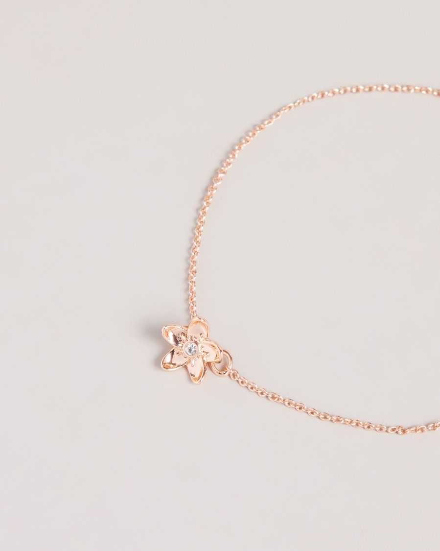 Ted Baker Braidn Blossom Bracelet Rose Gold Colour | 47608-PGTY