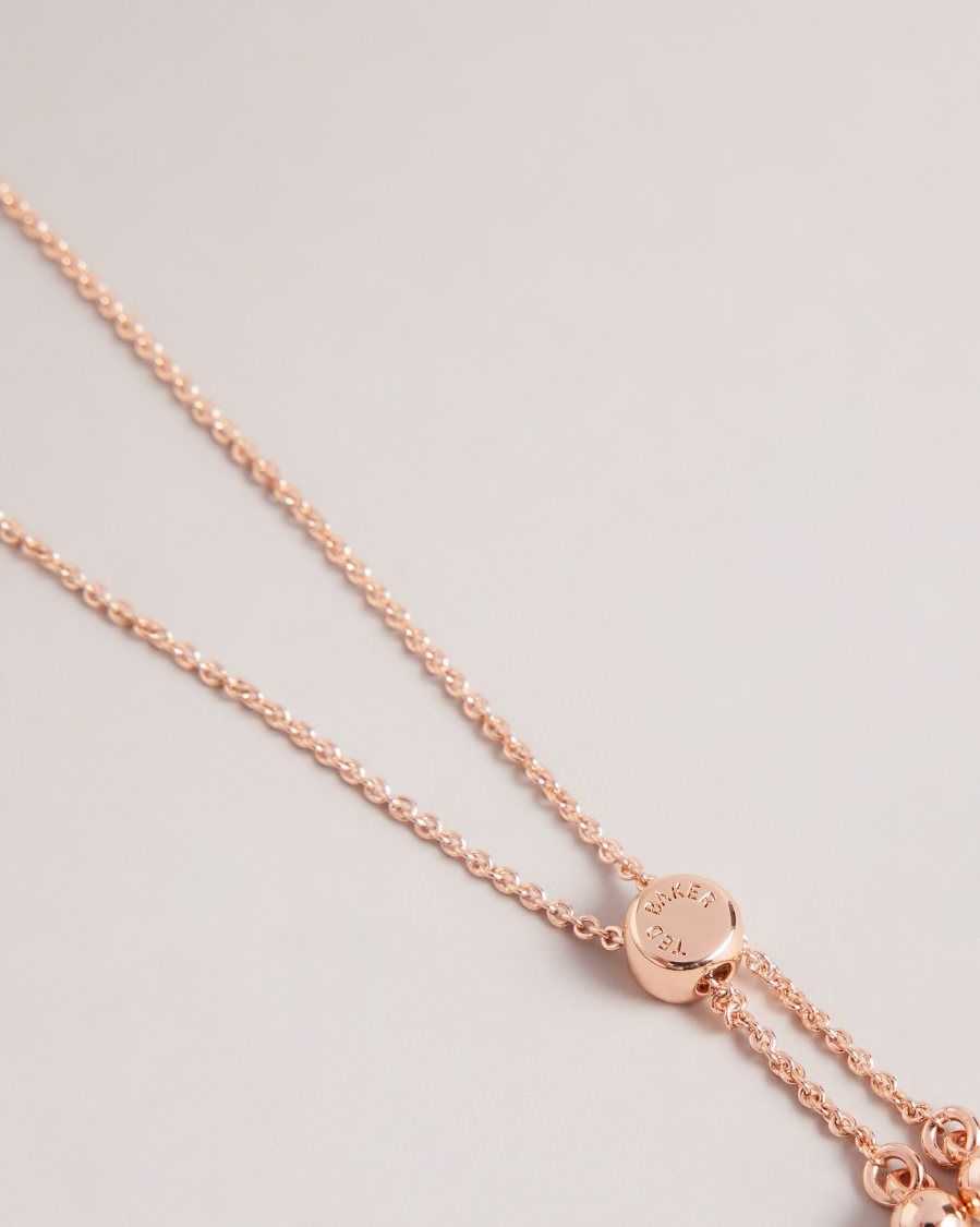 Ted Baker Braidn Blossom Bracelet Rose Gold Colour | 47608-PGTY