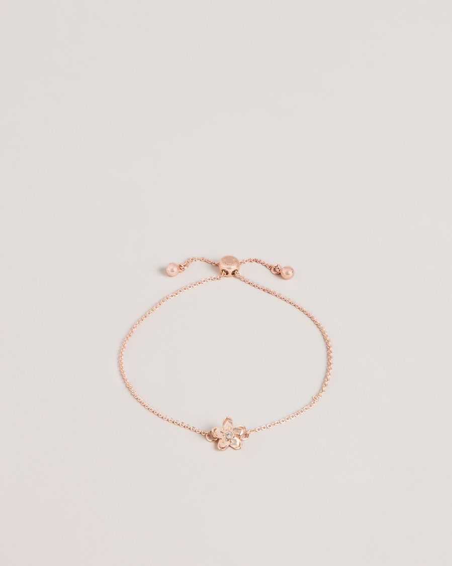 Ted Baker Braidn Blossom Bracelet Rose Gold Colour | 47608-PGTY