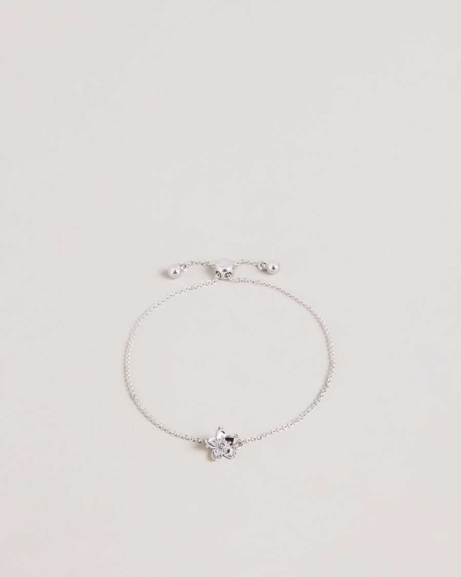 Ted Baker Braidn Blossom Bracelet Silver Colour | 60375-MLNY