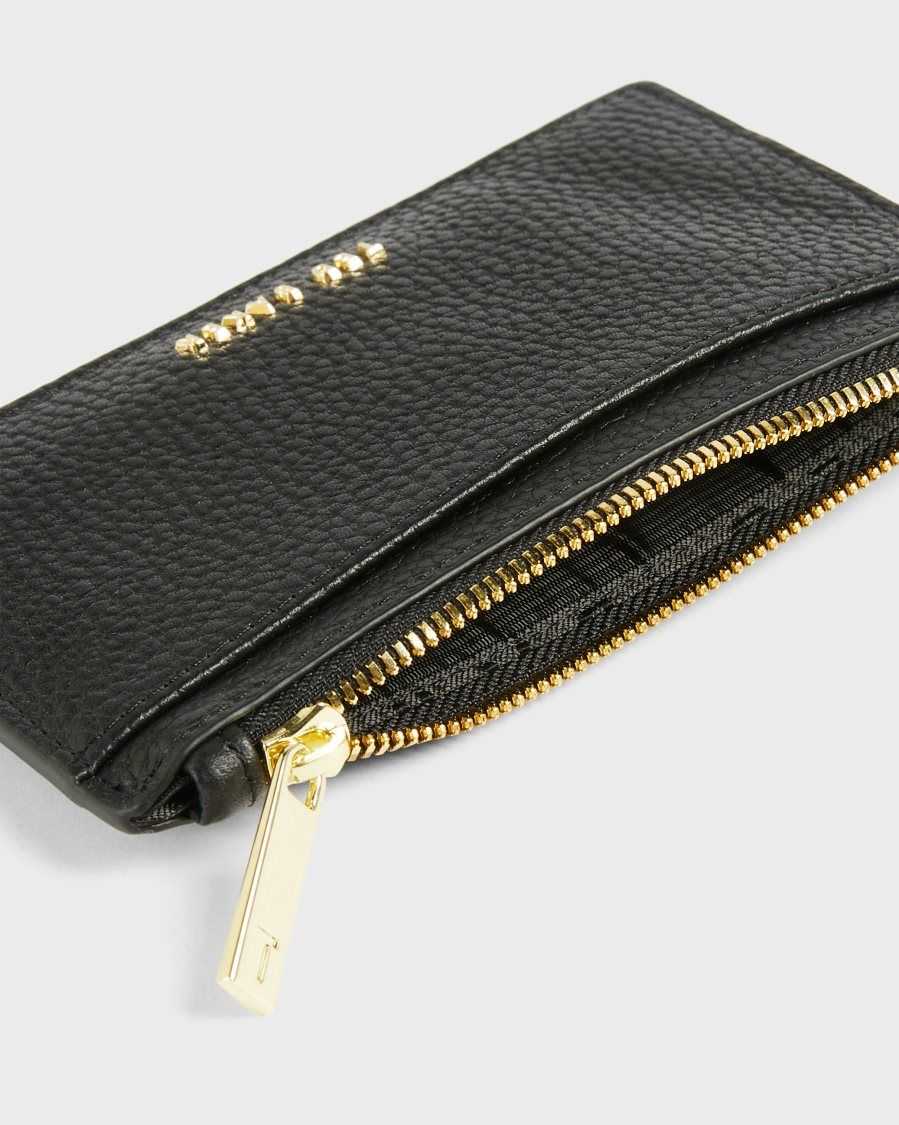 Ted Baker Briell Zip Card Holder Black | 07954-OTCW