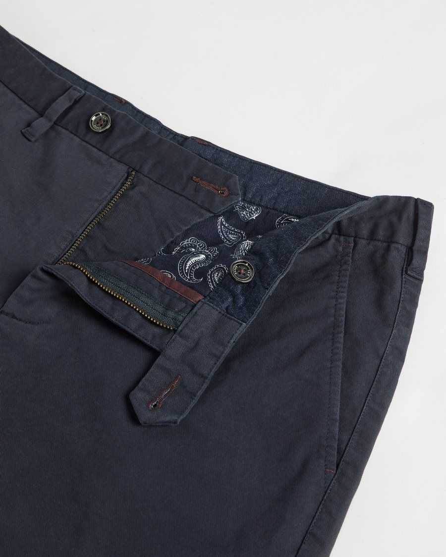 Ted Baker Buenose Cotton Chino Shorts Navy | 58123-QFSU