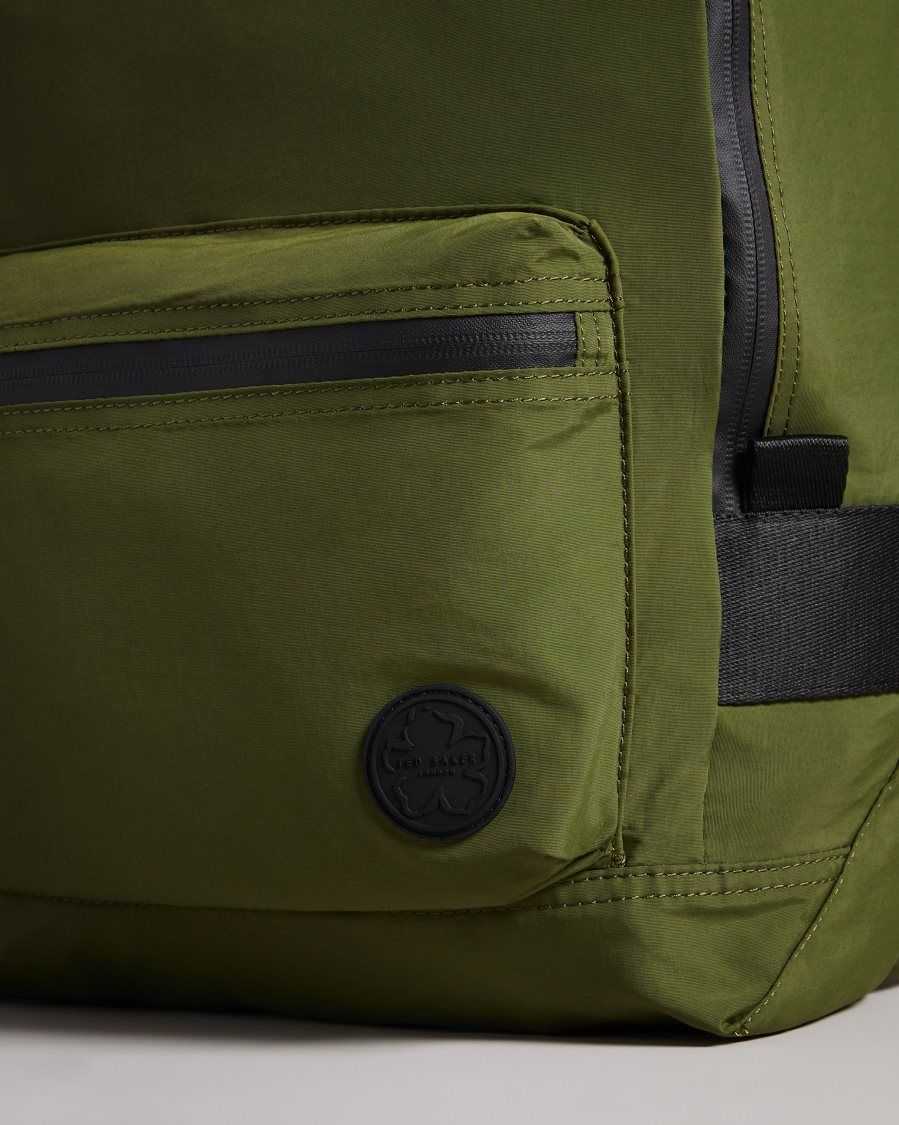 Ted Baker Burnst Foldaway Backpack Green | 57904-DIGF