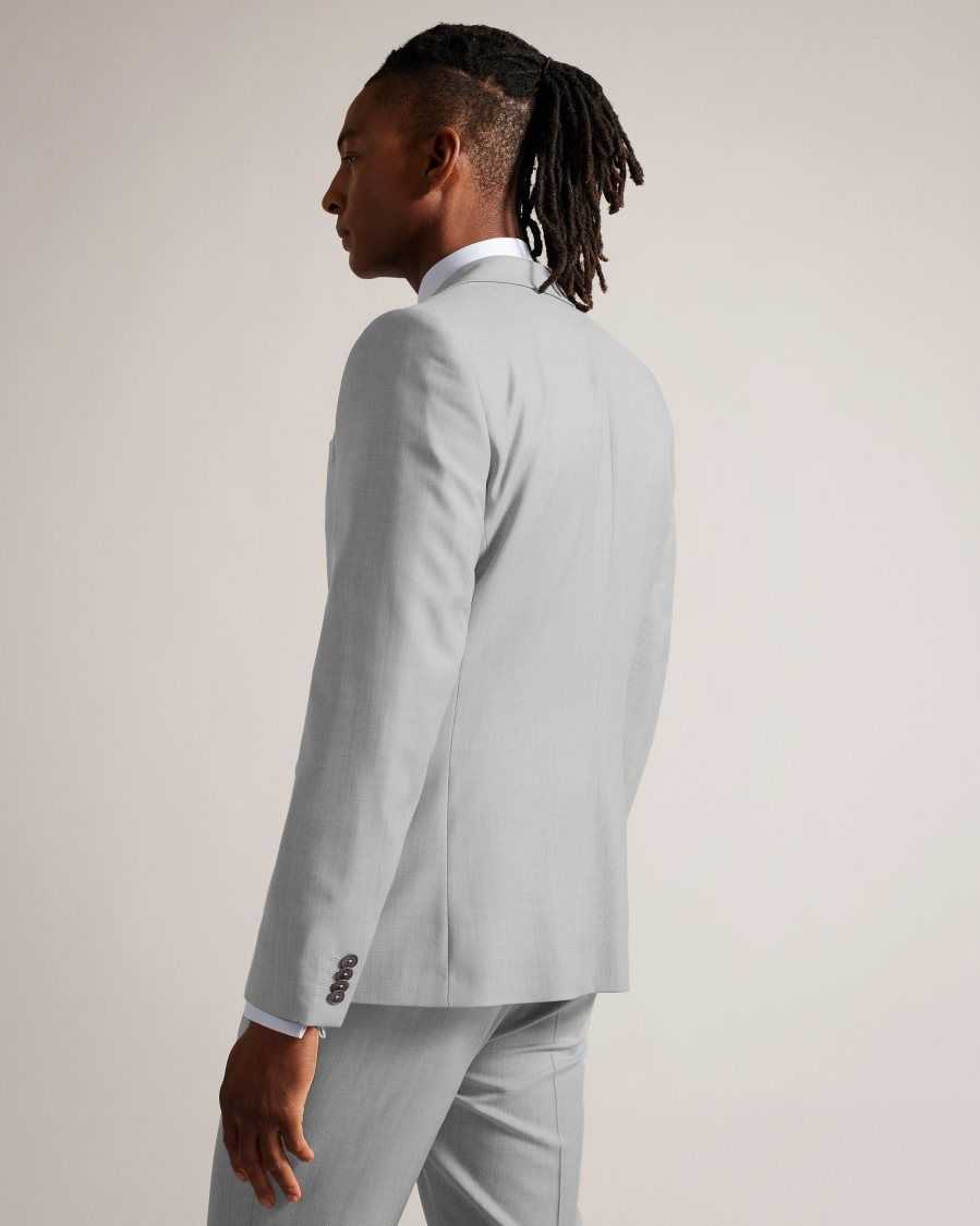 Ted Baker Byronj Virgin Wool Blazer Light Grey | 86241-IRQB