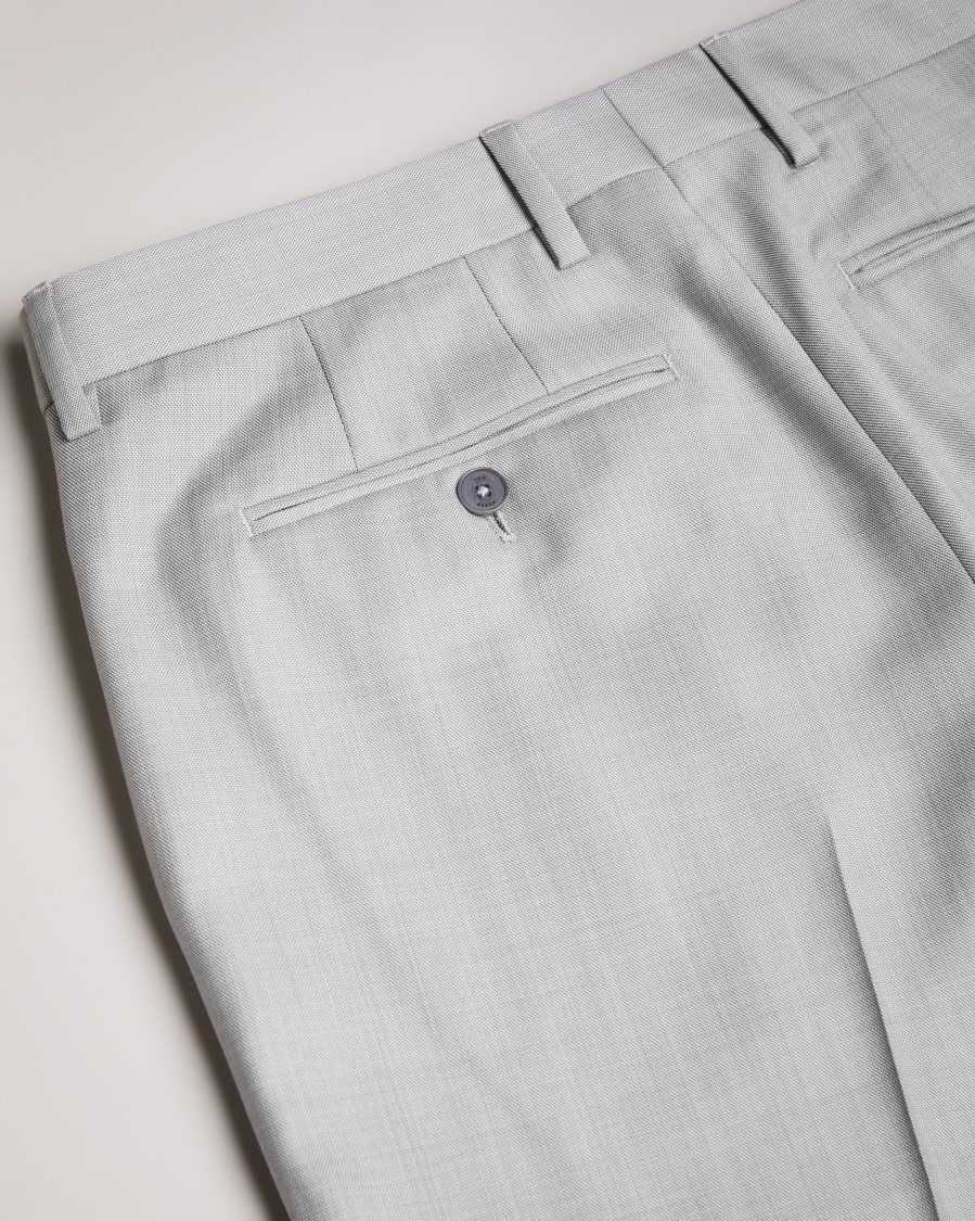 Ted Baker Byront Slim Fit Wool Trousers Light Grey | 58167-NRFE