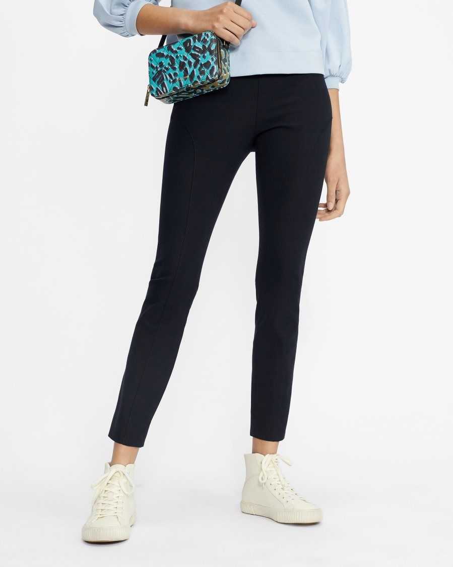 Ted Baker Calya Seam Detail Trousers Navy | 93026-UEOK