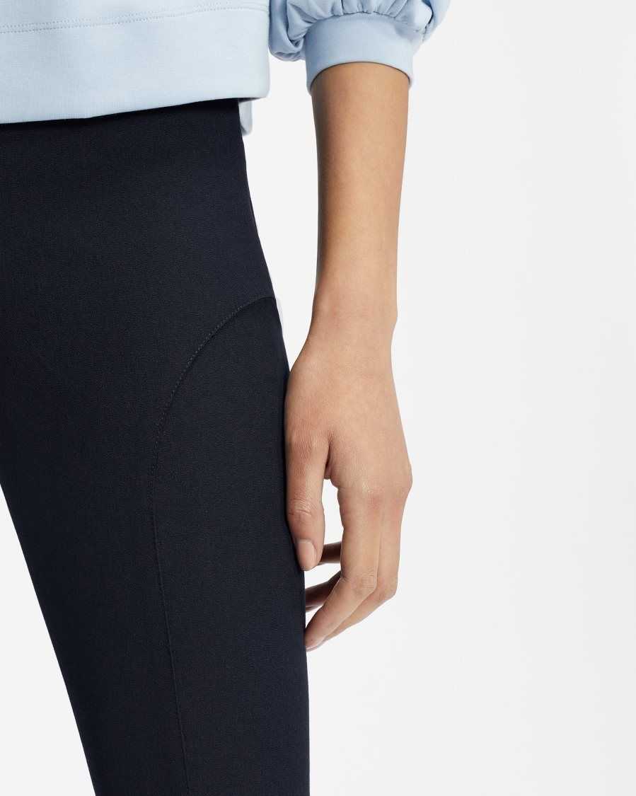 Ted Baker Calya Seam Detail Trousers Navy | 93026-UEOK