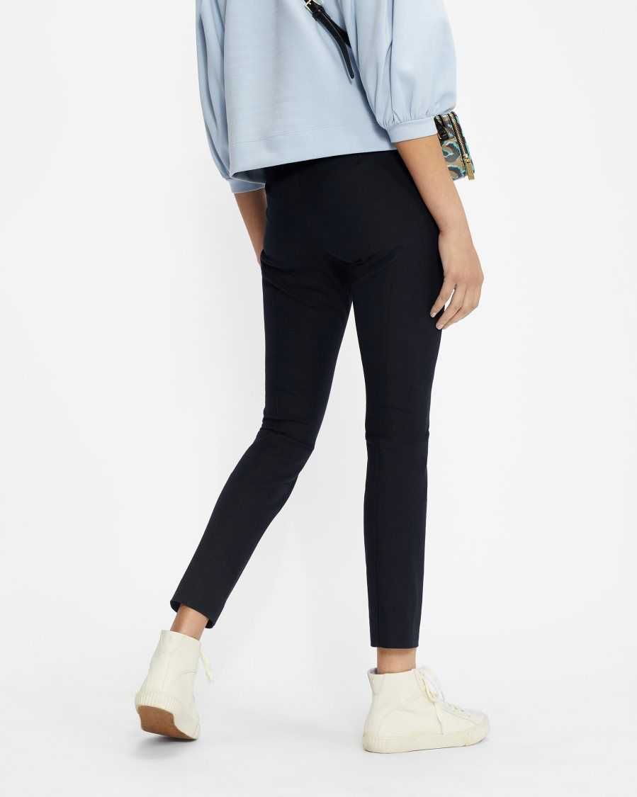 Ted Baker Calya Seam Detail Trousers Navy | 93026-UEOK