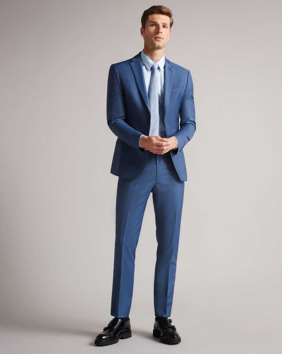 Ted Baker Camdejs Slim Light Blue Suit Jacket Light Blue | 32604-MQFX